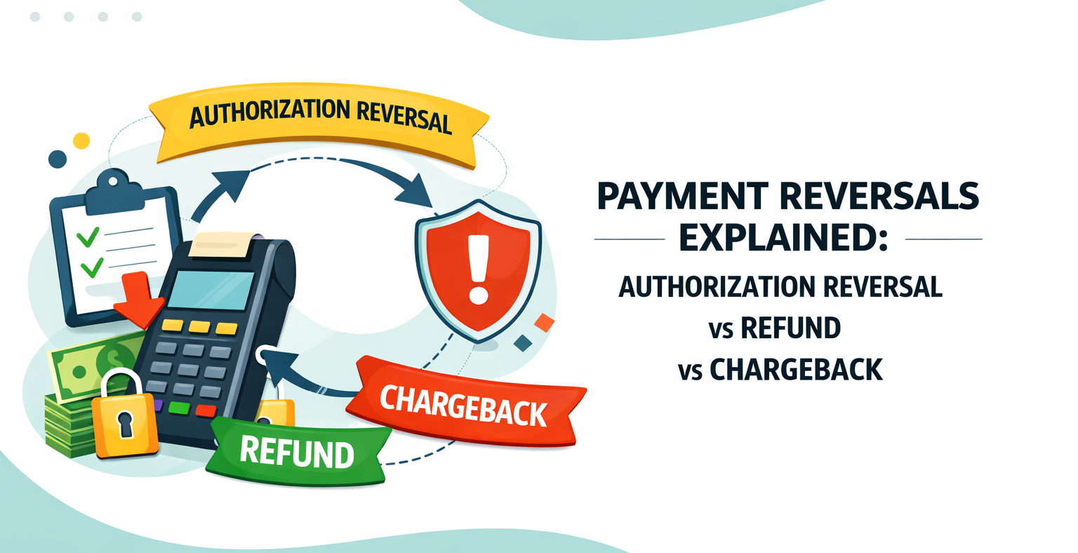 3 Types of Payment Reversals Explained: Authorization Reversal vs. Refund vs. Chargeback