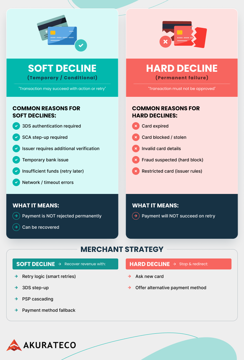 soft decline vs hard decline